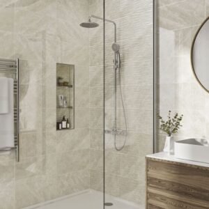 Skye Gloss Ceramic Structured Décor Wall Tile