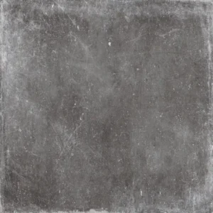 Vulcania Dark Grey Wall & Floor Tile 60x60cm close-up with a rough, distressed grey surface texture resembling old slate or cement.