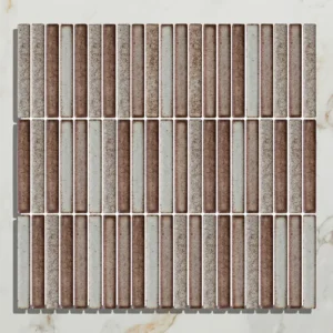Bamboo Lustre Porcelain Mosaic Cappuccino 28.2x29.4cm