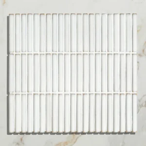 Bamboo Porcelain Mosaic White 29.5x28.4cm