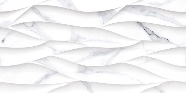 Carrara White Gloss and Decor Tile 30x60cm - Image 3