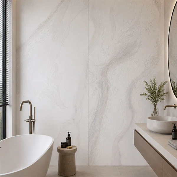 Calacatta Ivory Marble Effect Sequence Slab 120x280cm - Image 5